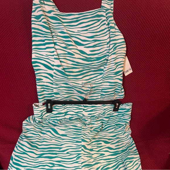 Plus Size Bar iii Zebra Print Green Set 2X - Picture 5 of 9